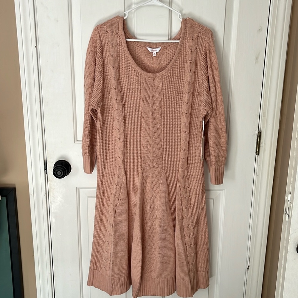 Pink Sweater Dress